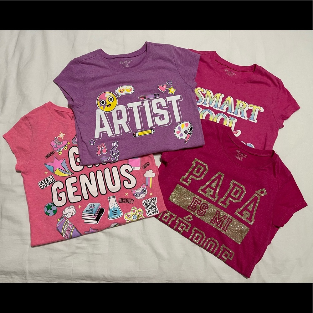 Bundle of 4~Girls shirts size (7/8)